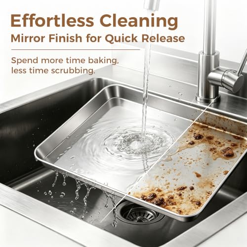 Stainless Steel Baking Sheet 4 Pack (4 Count)