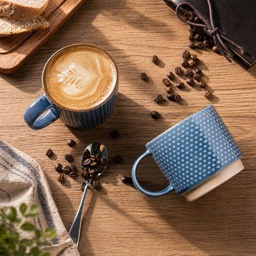 12 OZ Stackable Coffee Mugs (4 Count)