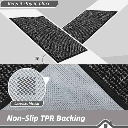 Kitchen Rugs and Mats 2PCS Non (10.4 Sq Ft)