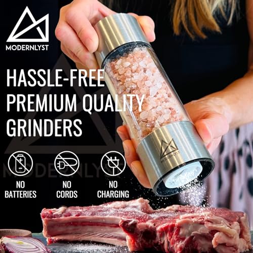 Salt and Pepper Grinder Set Manual 2 Pack (2 Count)