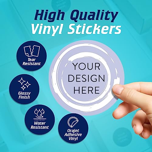 100 Custom Vinyl Stickers (100 Count)