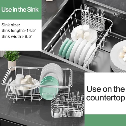 Dish Drainer Rack in Sink Adjustable