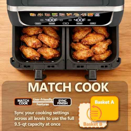 9.5 Qt Dual Basket Air Fryer