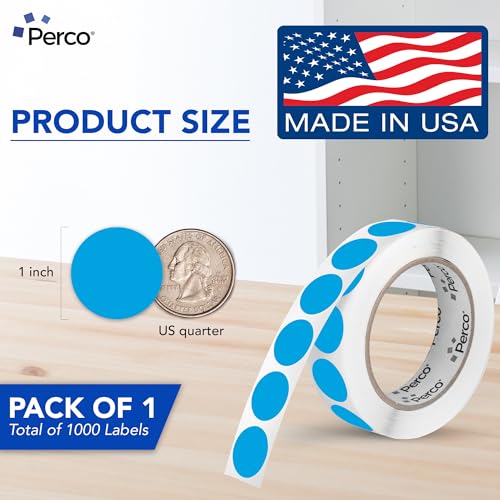 Light Blue Round Circle Dot Sticker 1