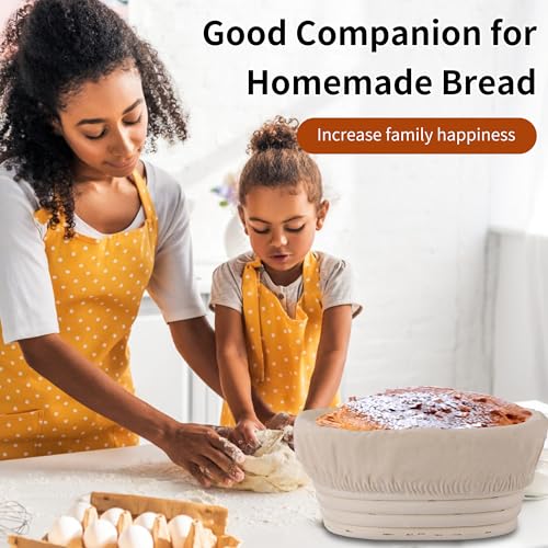 6 Pcs Banneton Bread Proofing Basket Oval Sourdough Bread Basket (6 Count)