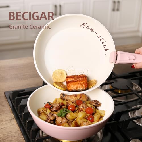 23pcs Ceramic Pots and Pans Set