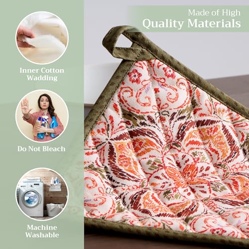 Pot Holders 100% Cotton Potholders (2 Count)