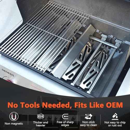 SUS304 18.75" Grill Grates for Weber Genesis 2
