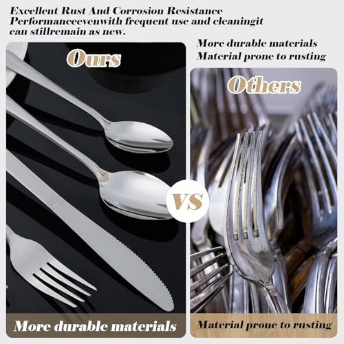 120PCS Windsor Silverware Set (120 Count)