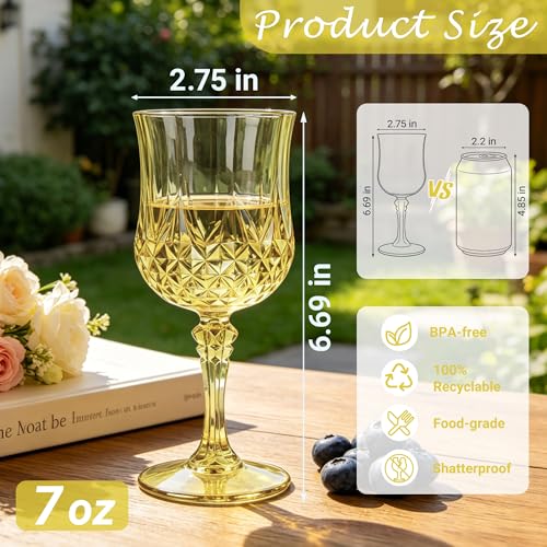 48Pack Plastic Wine Glasses (48 Count)