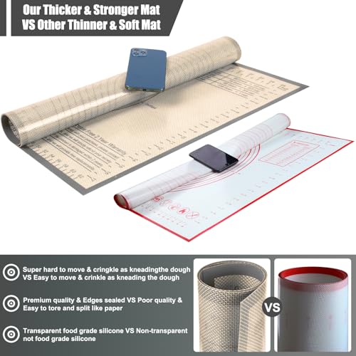 Silicone Pastry Mat 36X24 inch Baking mat Perfect for Dough