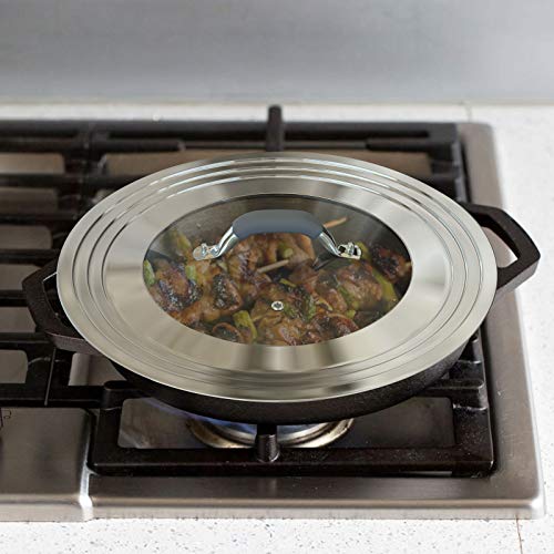Universal Pans Pots Lid Cover Fit All 8.25 Inch to 12 Inch Pots