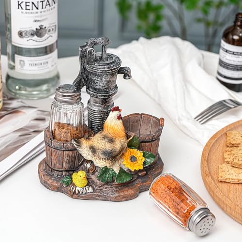 Rooster & Chick Salt & Pepper Shaker Set