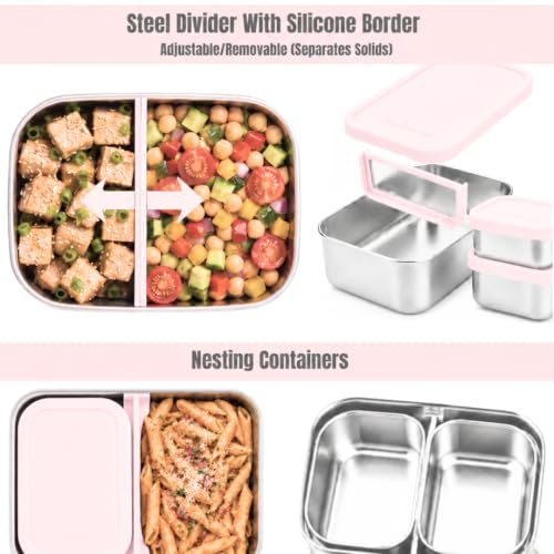 Flexibento Leak Proof Stainless Steel Lunch Box