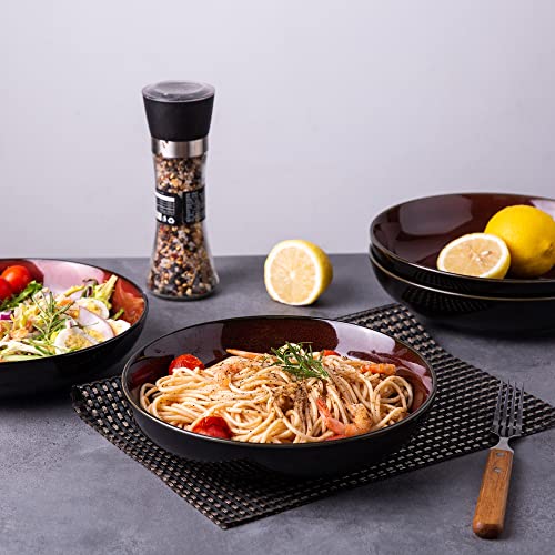 9.0" Ceramic Pasta Bowls Set of 6 (4 Count)
