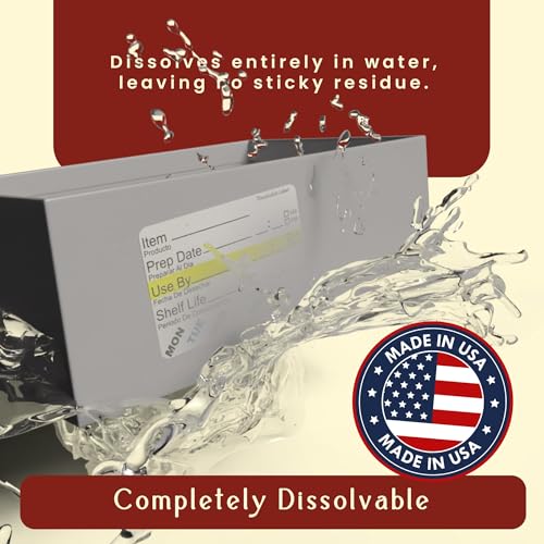 InStockLabels Dissolvable Food Rotation Labels (500 Count)