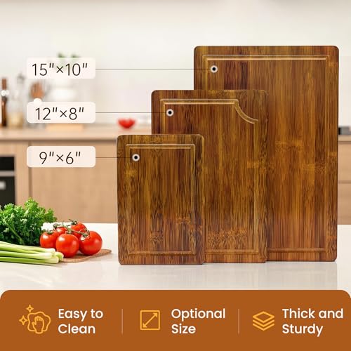 Bamboo Cutting Boards (3 Count)
