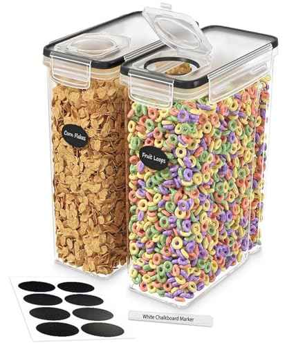 Cereal Containers Storage 2 Pack 135 fl. oz Cereal Dispenser Countertop (2 Count)