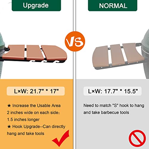 Side Shelves Upgrade Plus Big Green Egg Accessories