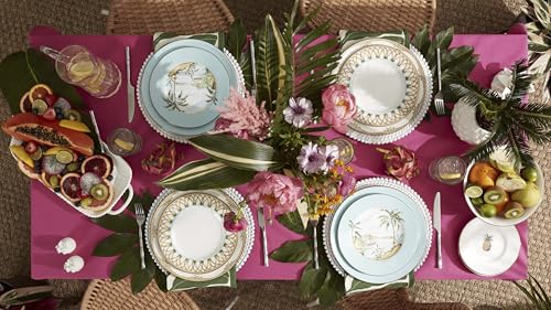 6226609 British Colonial Bamboo Dinner Plate