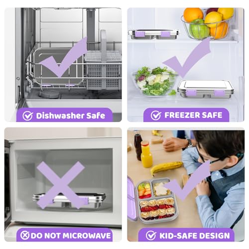 Stainless Steel Bento Box for Kids 1000ml