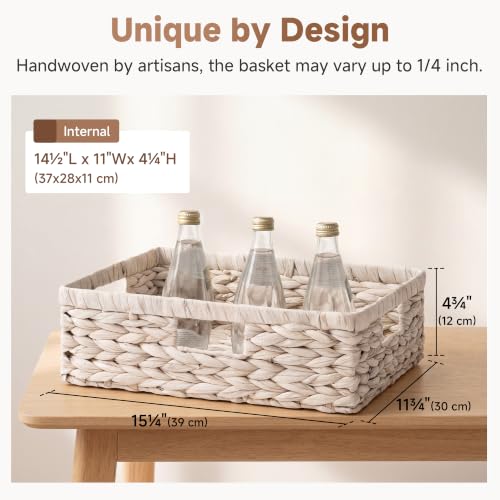 Large Wicker Storage Baskets for Shelves