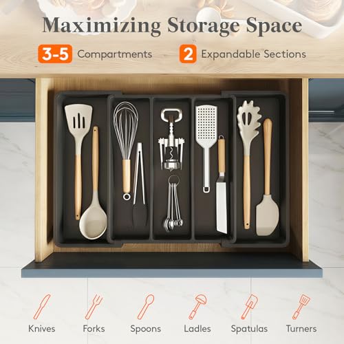 Utensil Organizer for Kitchen Drawers
