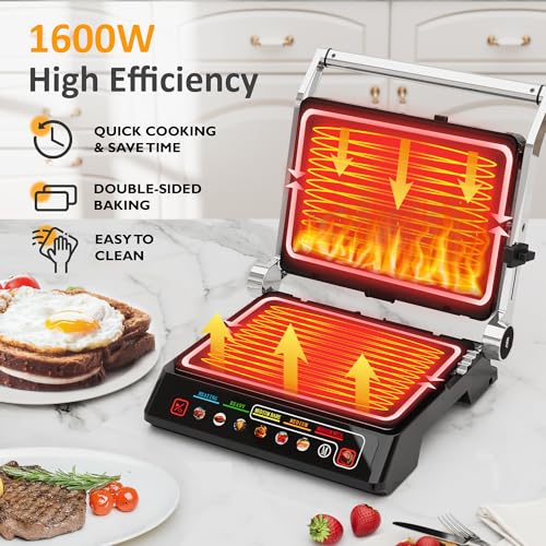 Indoor Grill & Griddle with Preset Menu