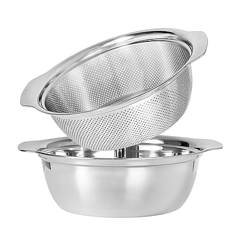 304 Stainless Steel Fine Mesh Colander Set