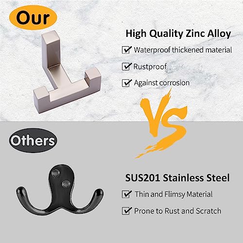5 Pack Heavy Duty Coat Hook