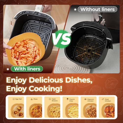 420Pcs Air Fryer Liners Disposable 8 Inch Square for 5 (420 Count)