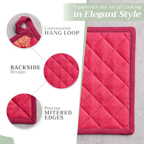 100% Cotton Oven Mitt & Pot Holder Set (2 Count)