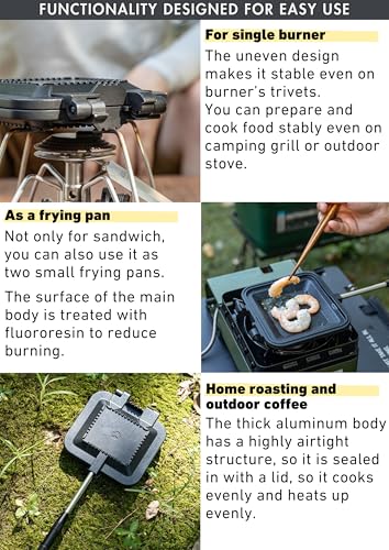 Sandwich Maker Hot Sand Single Burner Gas Fire Open Fire Compact Aluminum TT