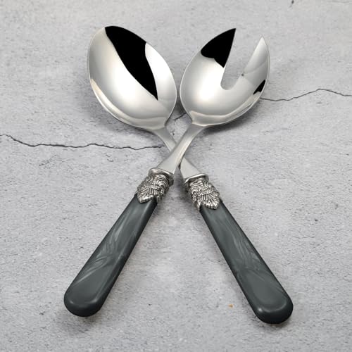 2 piece Salad Servers Stainless Steel Salad Serving Set Salad Fork and Spoon