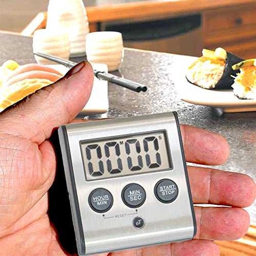 Elegant Digital Kitchen Timer Stainless Steel