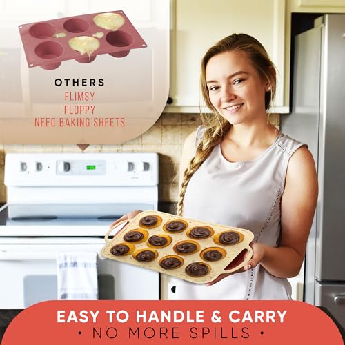 Silicone Mini Muffin Pan 12 Count