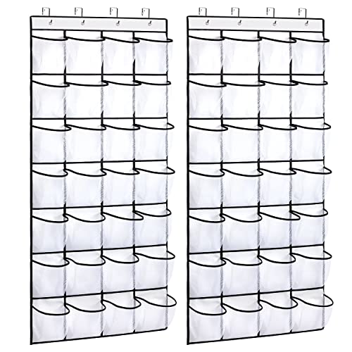 2 Pack 28 Pocket Over the Door Shoe Organizer (2 Count)