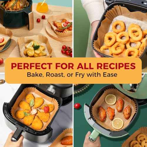 420PCS Air Fryer Liners Disposable for 6.5" Square Air Fryers (420 Count)