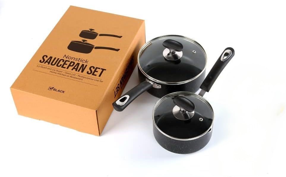 Nonstick Saucepan Set (2 Count)