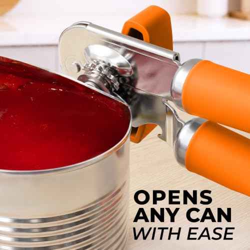 Stainless Steel Swing Open Manual Can Opener Comfortable Grip