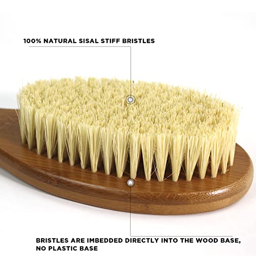 17.71Inch Natural Stiff Sisal Bristles Anti