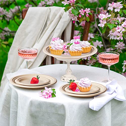 Small Paper Plates 7 Inch 150 Pack Compostable Dessert Plates (150 Count)