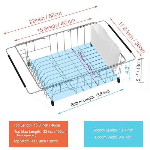 Expandable Multifunctional Dish Drying Rack