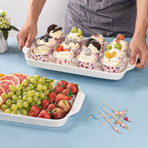 Large Serving Platter with Handles 16"x9" (3 Count)