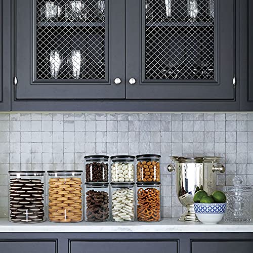 Glass Jars with Black Lids