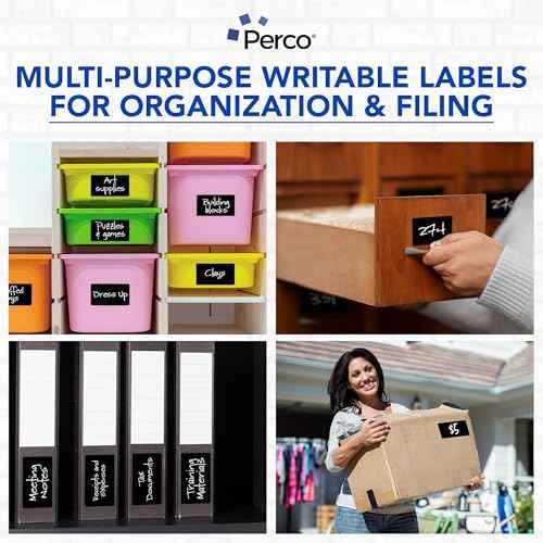 Black 3x5 Inch Perforated Sticker Labels