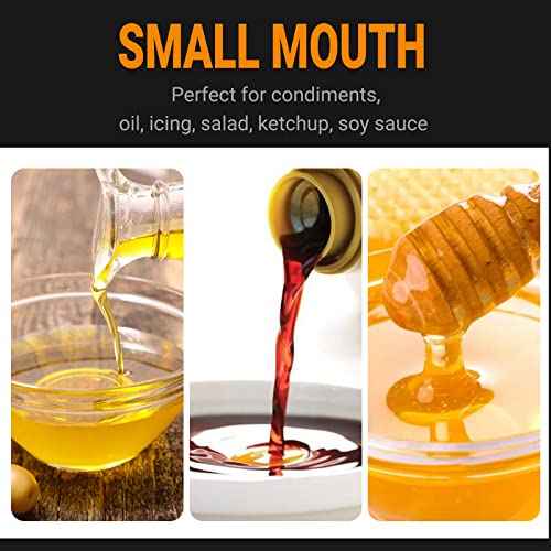 6 Pack 550mI 19 oz Condiment Squeeze Bottles (6 Count)