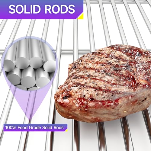 17.5'' x 23.8'' Stainless Steel Grill Cooking Grates for Weber (2 Count)