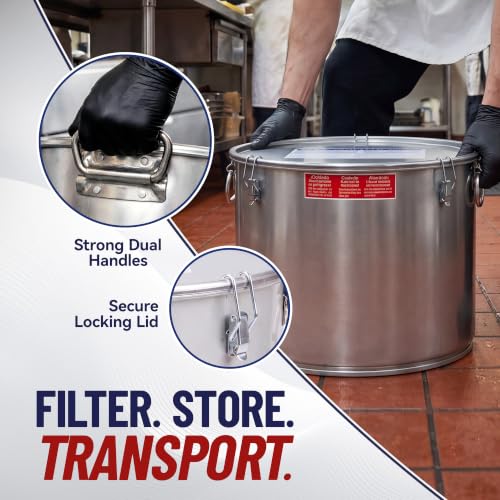 Oil Grease Bucket & Filter Pot