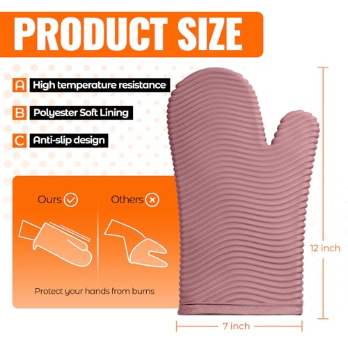 Silicone Oven Mitts (2 Count)